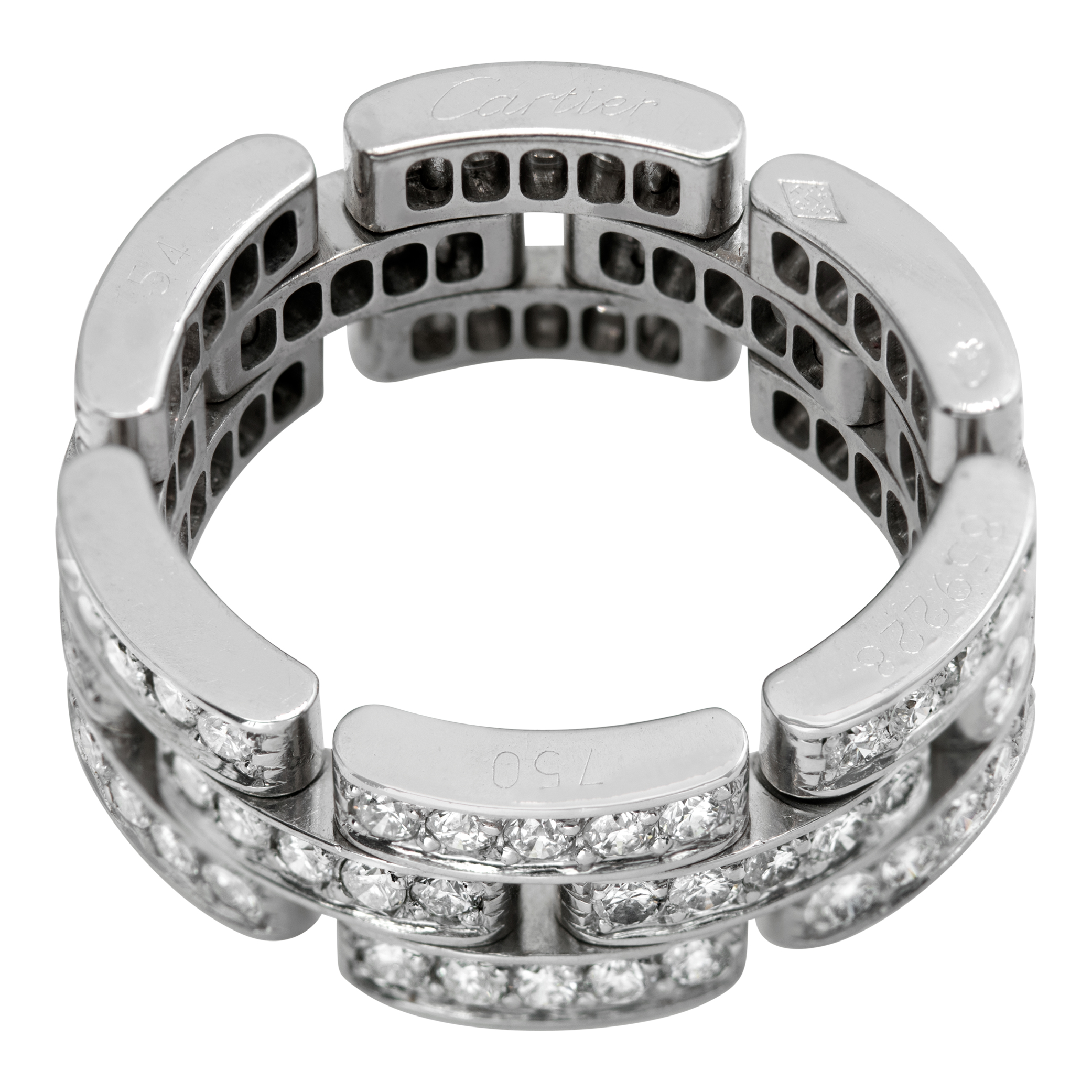 Cartier Maillon Panthere diamond ring in 18k wg with 1.40 cts in diamonds size 7 (Stones)