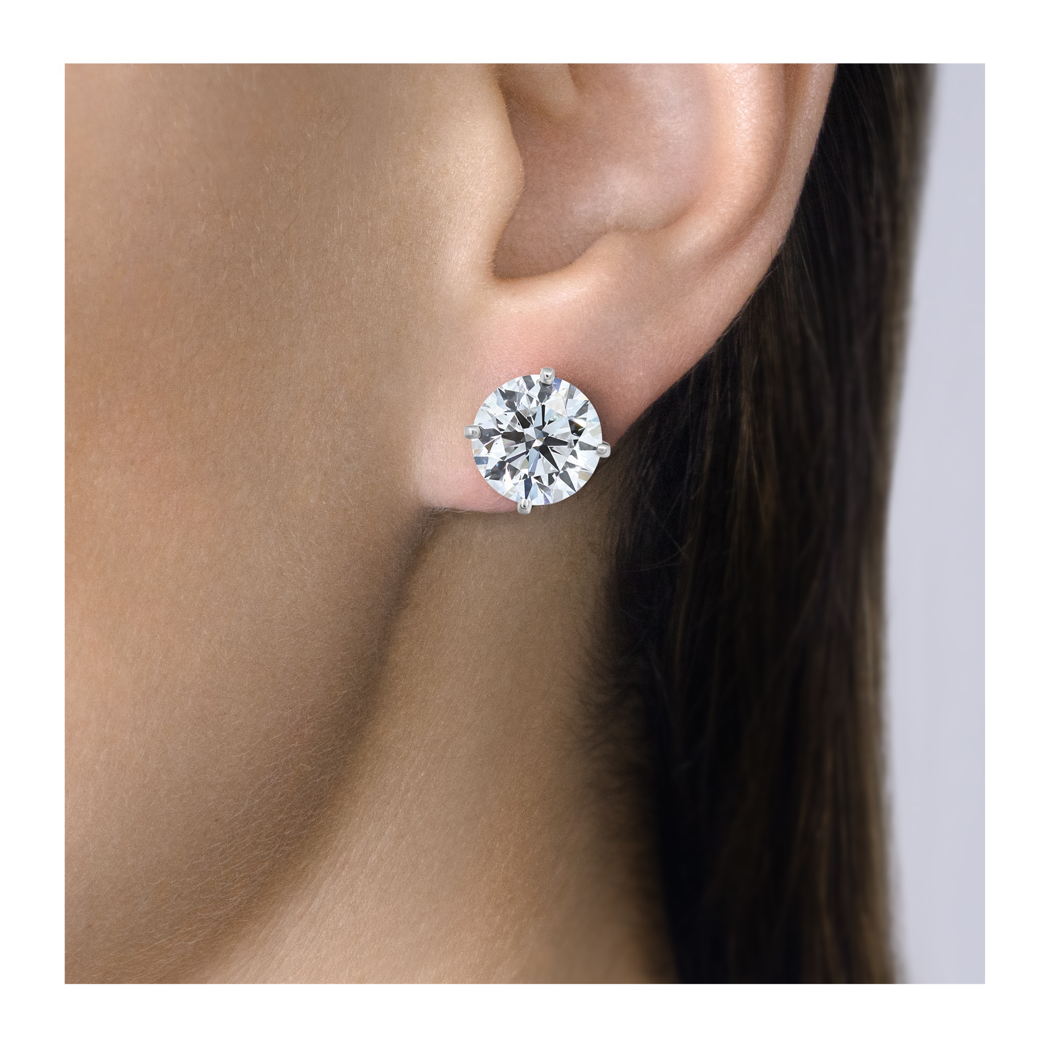 Cartier Diamond Studs Earrings 8.06 CT GIA cert VVS2 E