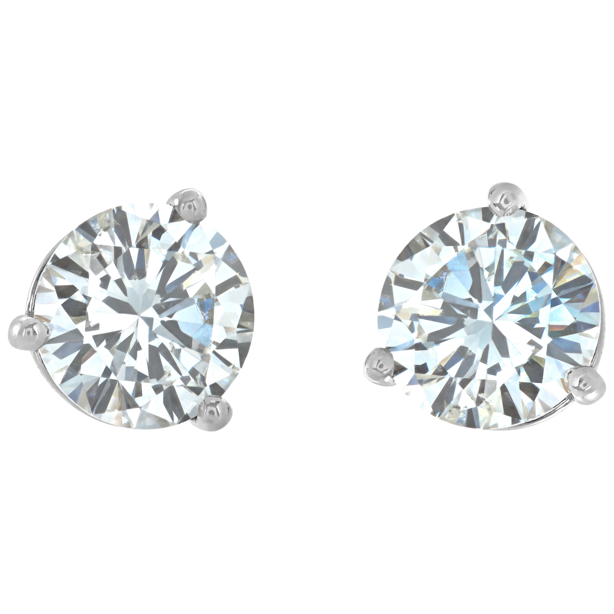 GIA certified diamond studs 1.01 carat & 1.05 carat (H color, SI2 clarity) (Stones)