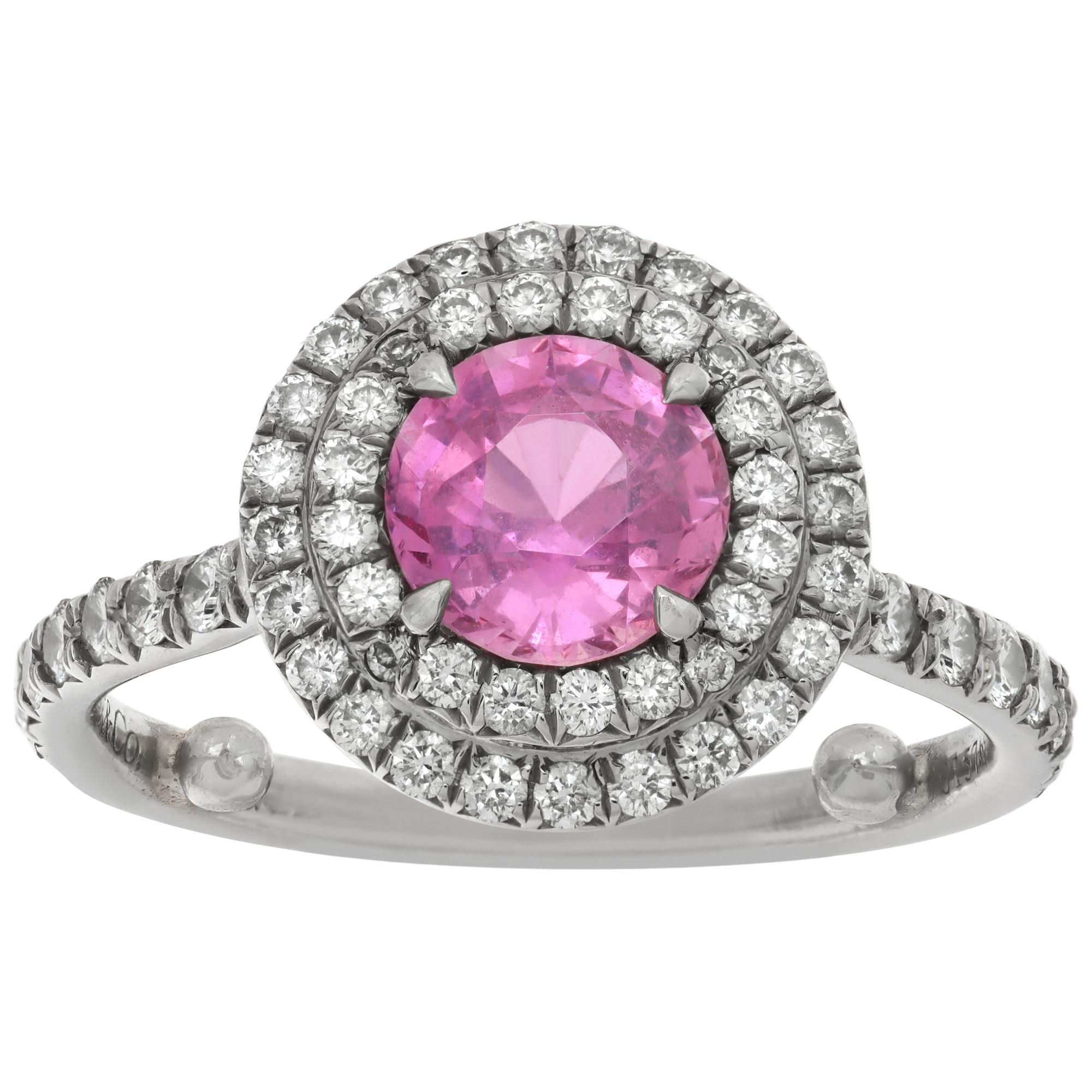 Tiffany & Co.ring with pink sapphire and diamonds (Stones)