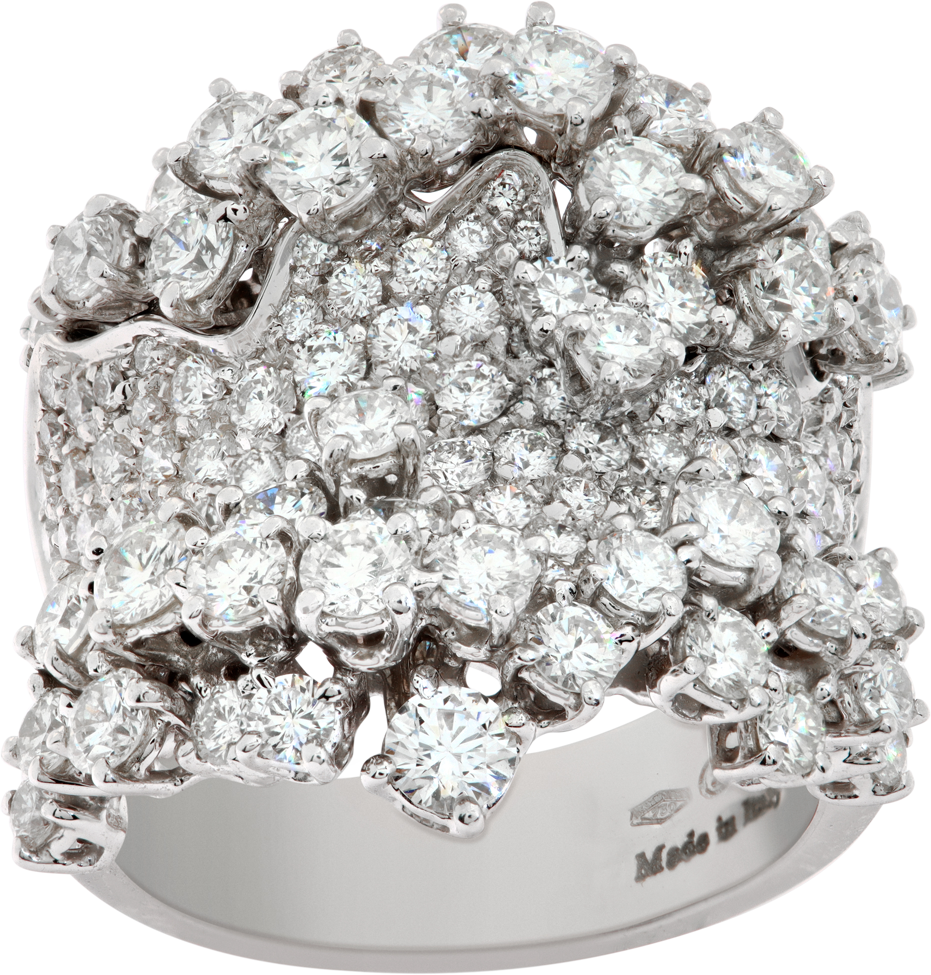 Damiani Mimosa diamond ring 18k white gold (Stones)