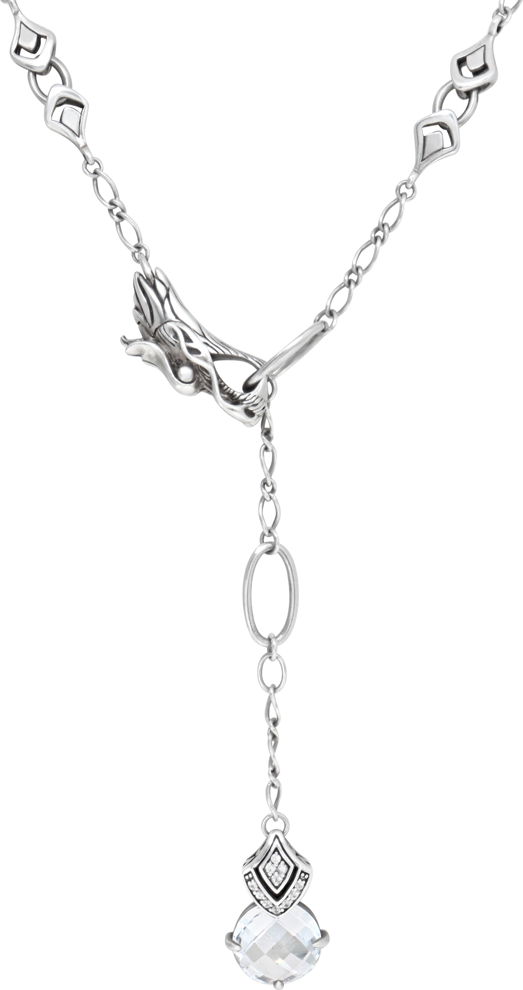 John Hardy Batu Naga Lariat necklace in sterling silver