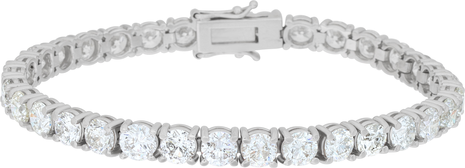 Diamond line bracelet in 14k white gold