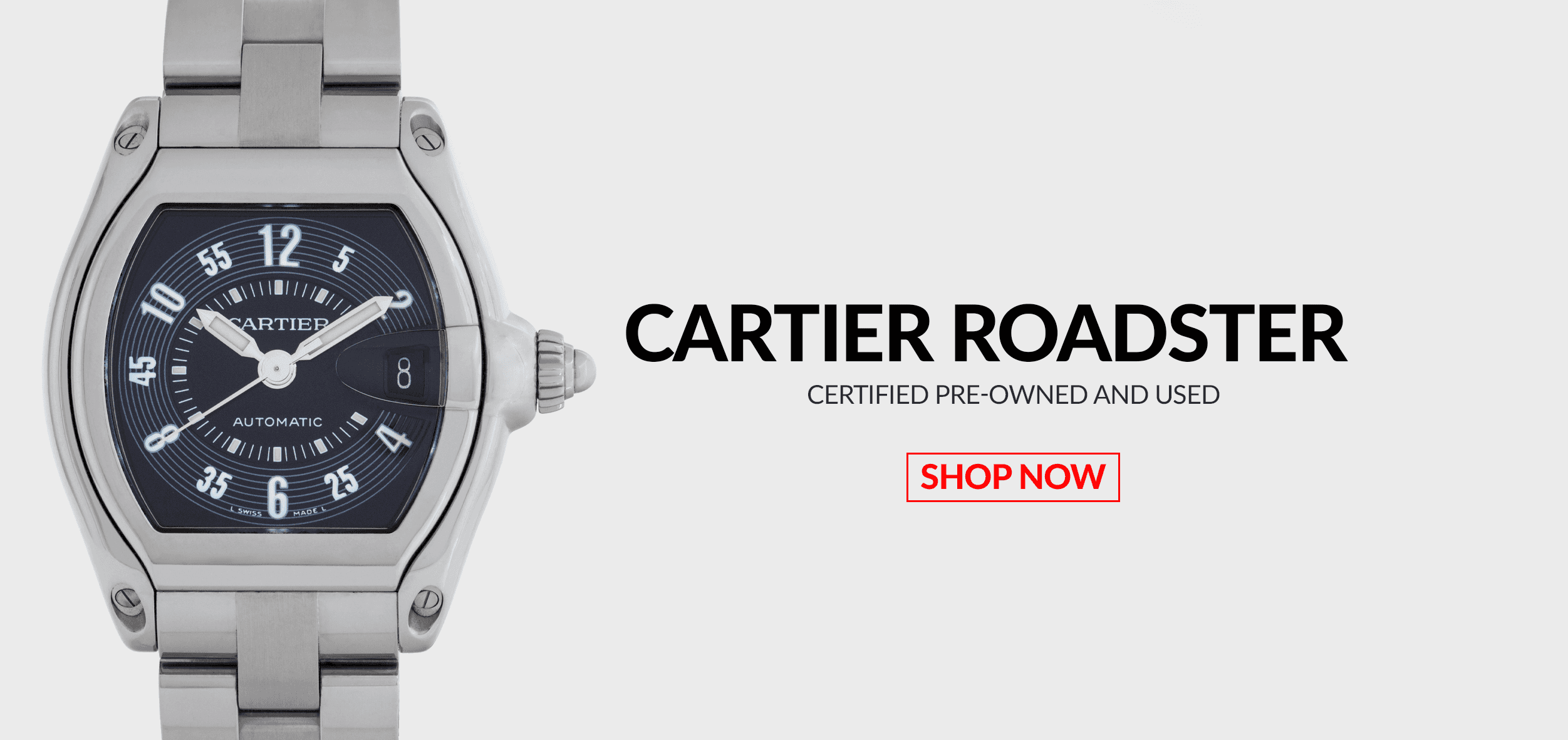 Pre-Owned Certified Used Cartier Roadster Header