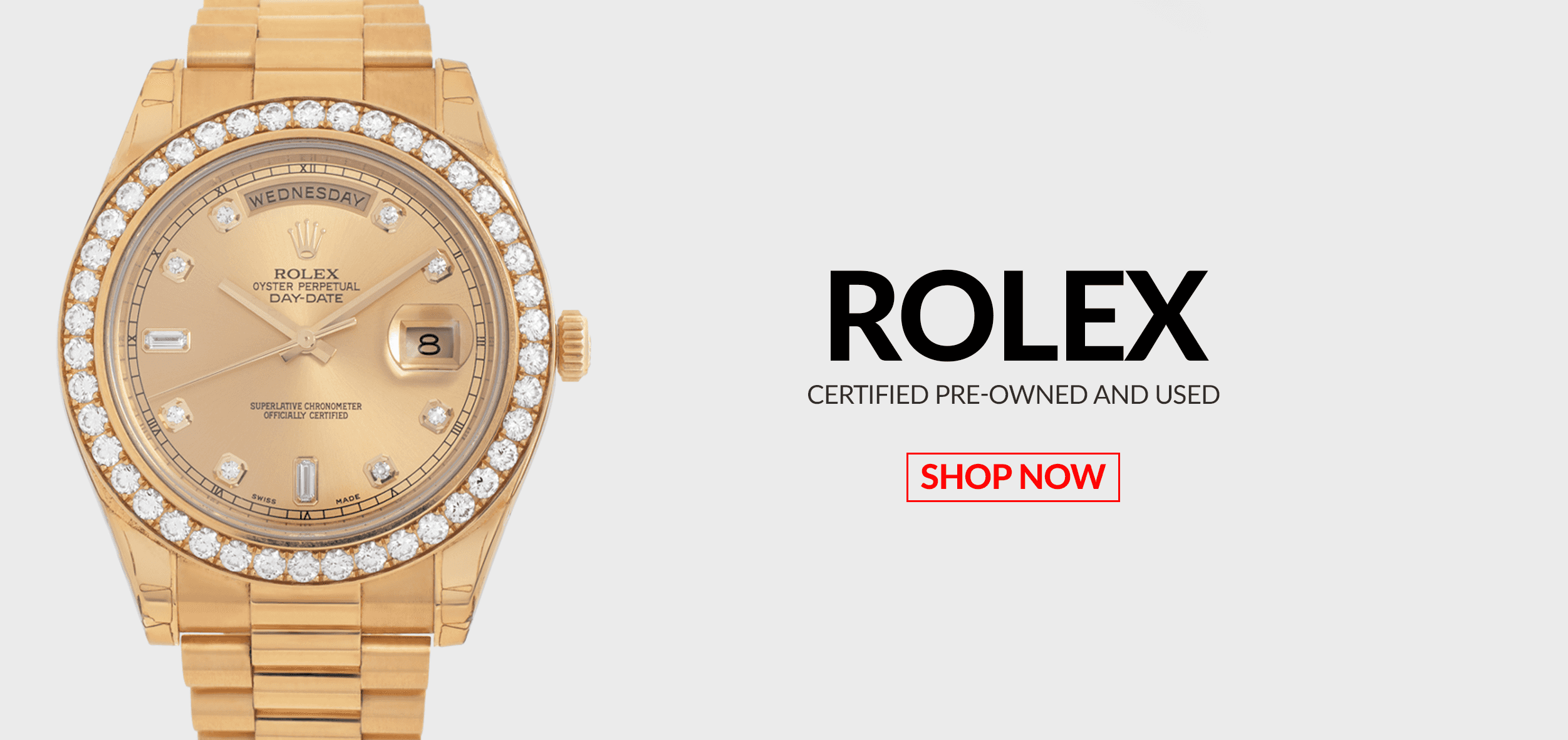 Pre-Owned Certified Used Rolex Watches Header