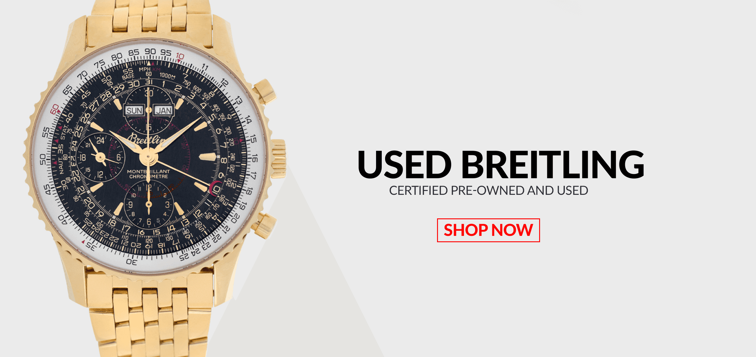 Pre-Owned Certified Used Breitling Watches Header