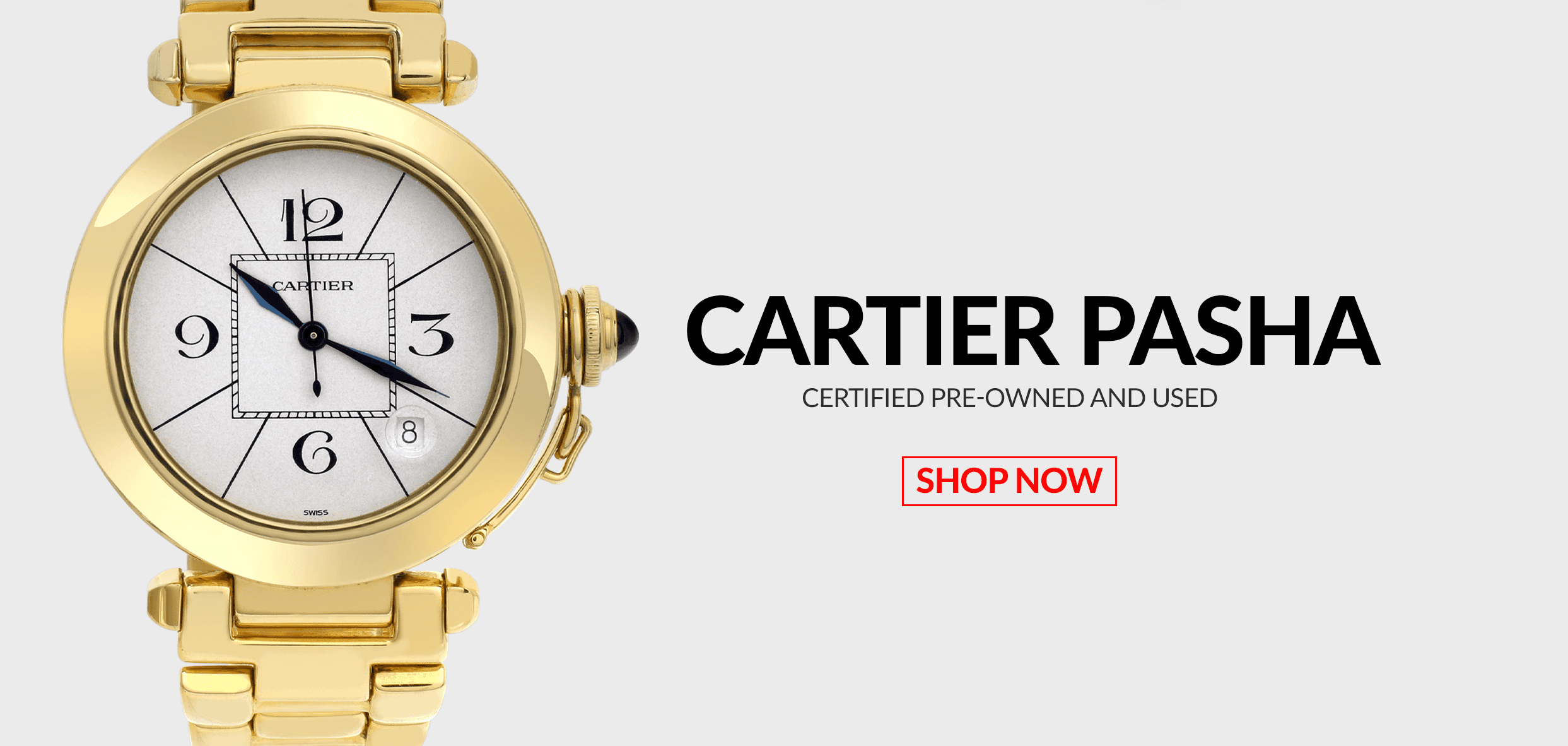 Pre-Owned Certified Used Cartier Pasha Header