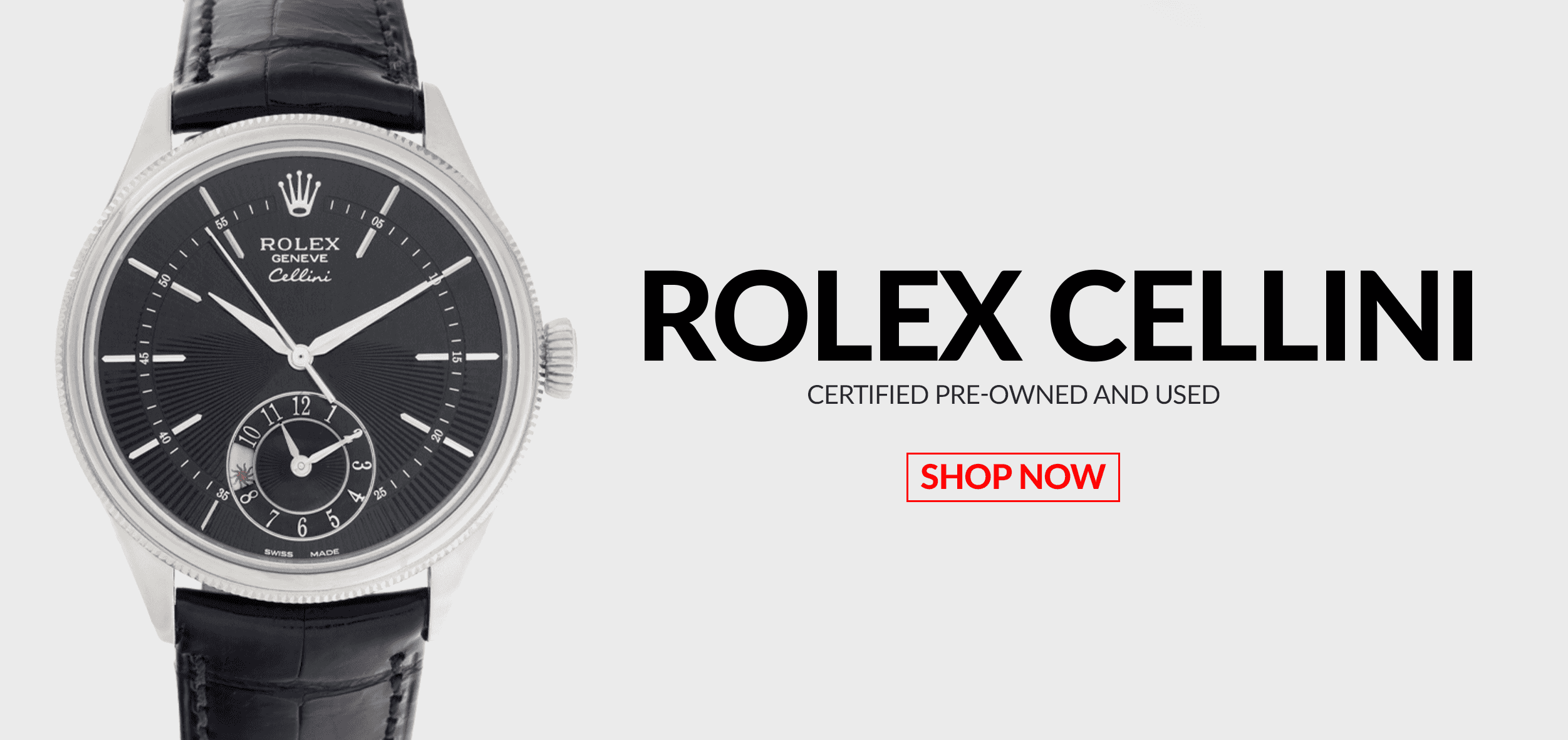 Pre-Owned Certified Used Rolex Cellini Watches Header