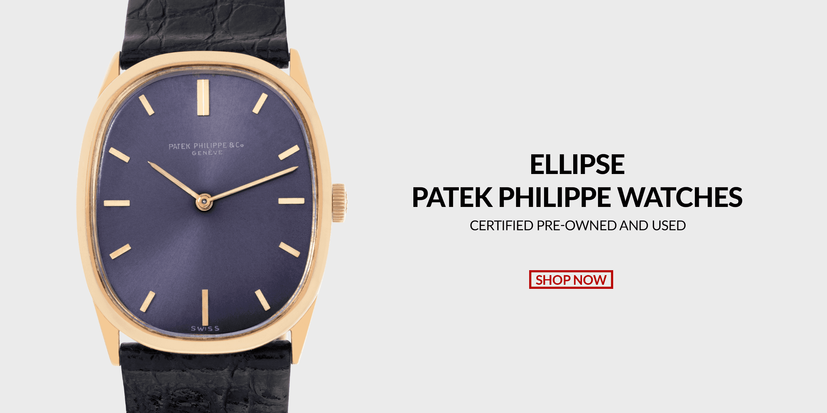 Pre-Owned Certified Used Patek Philippe Ellipse Watches Header